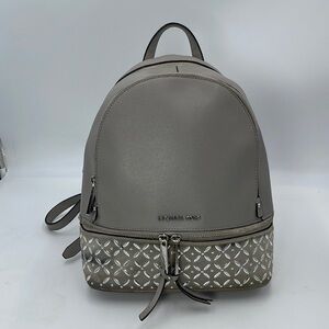 Micheal Kors Rhea Medium Embellished Leather Backpack